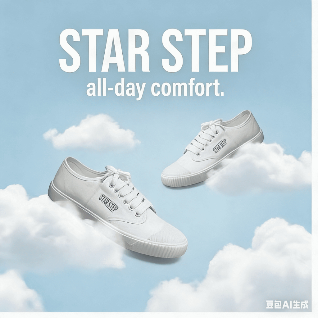 STAR STEPรองเท้ากีฬาสำหรับนักเรียน รองเท้าผ้าใบ รองเท้าโรงเรียน รุ่น 205S สีขาว สวมใส่สบายและระบายอากาศได้ดี