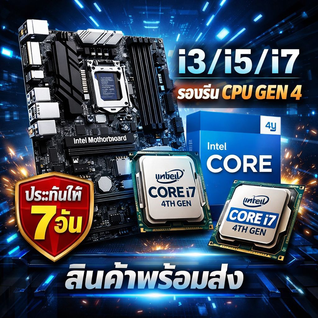 ชุดเมนบอร์ดi3/i5/i7 พร้อมCPU Gen4