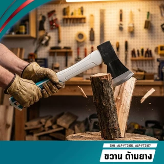 ALPSMT ขวานด้ามยาง อเนกประสงค์ ขนาด 600G / 800G (Hand Axe)