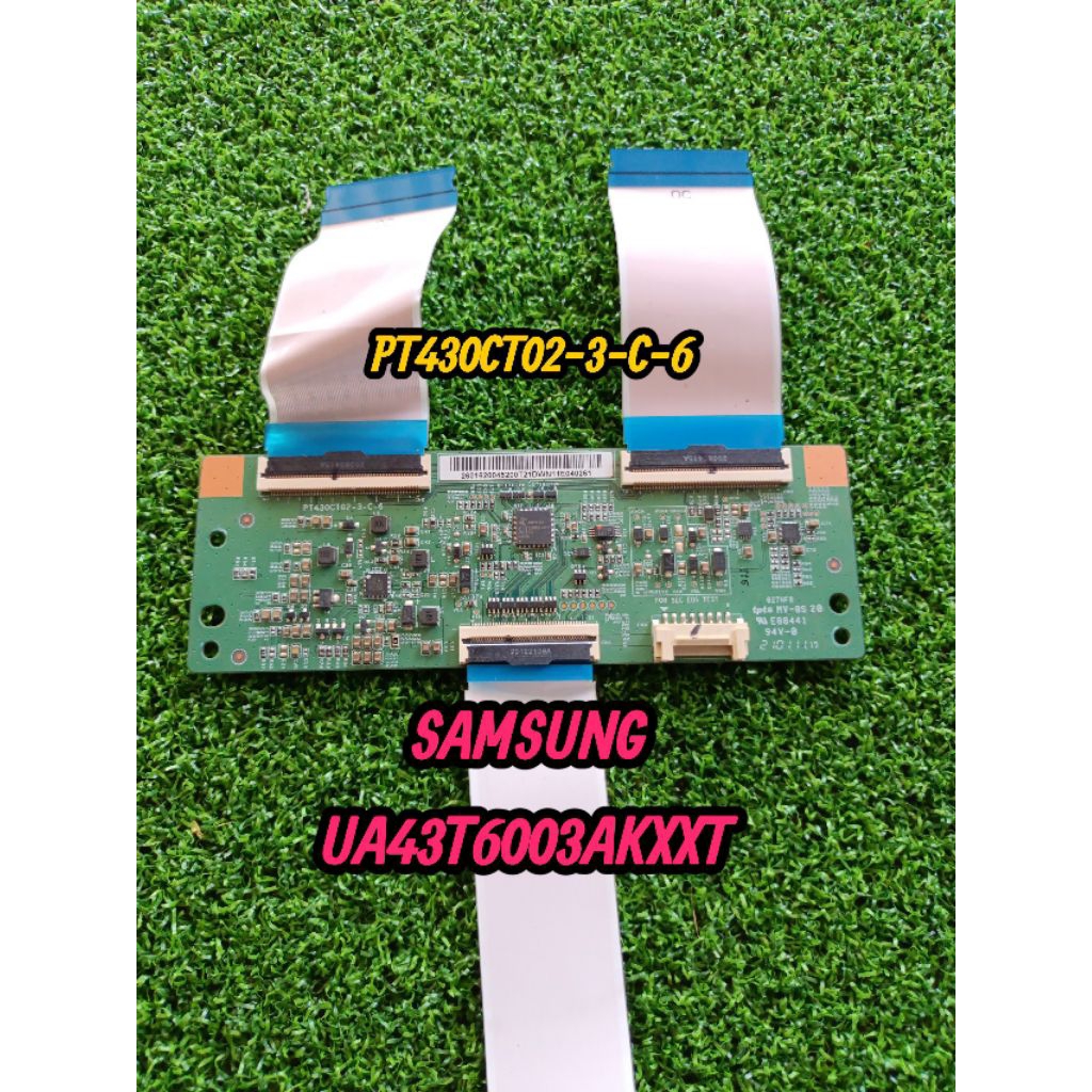 บอร์ดทีคอนทีวี samsung 43 นิ้วรุ่น UA 43T6003AKXXTพาร์ทPT430CT02-3-C-6