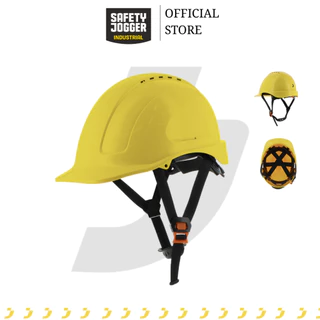 หมวกนิรภัย ปรับหมุน สายรัดคาง 4 จุด SAFETY JOGGER รุ่น AJUSCO CHINSTRAP