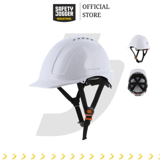 หมวกนิรภัย ปรับหมุน สายรัดคาง 4 จุด SAFETY JOGGER รุ่น AJUSCO CHINSTRAP