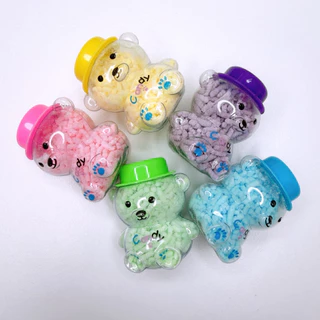 แคนดี้ ลิตเติ้ล แบร์ ผงเปรี้ยวผลไม้กระปุก หมี 5 สี ( 1 กล่อง 30 ชิ้น ) ลูกกวาด