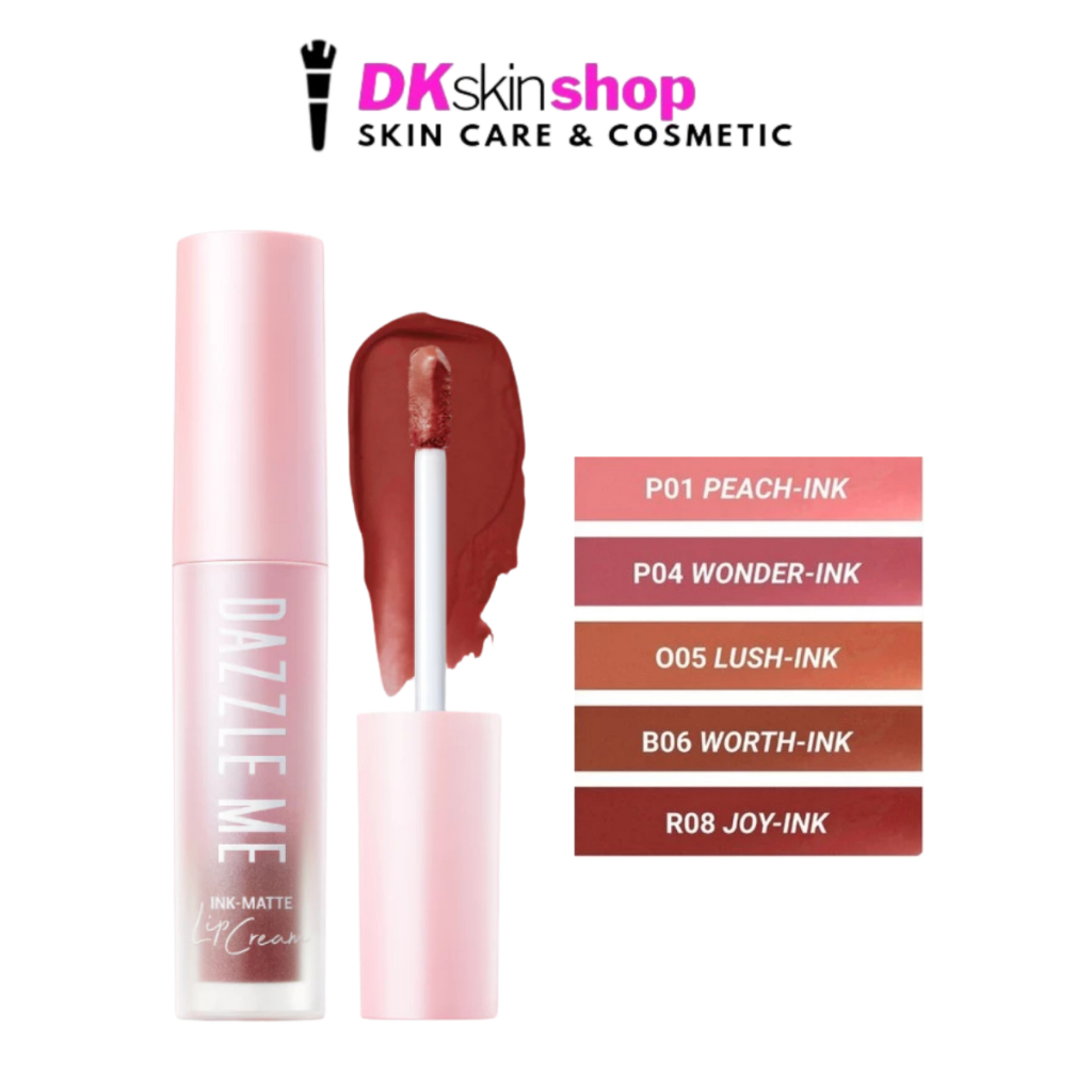 แดซเซิล มี อิ้งค์-แมท ลิป ครีม DAZZLE ME INK-MATTE LIP CREAM (ปริมาณ 2.5ml.) มีให้เลือก 5 เฉดสี
