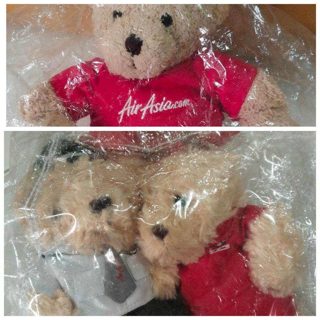 แอร์เอเชีย(AirAsia) ตุ๊กตาหมี ของที่ระลึกจากสายการบิน