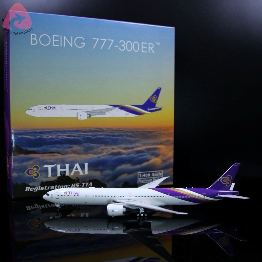 โมเดลเครื่องบิน Thai Airway B777-300ER HS-TTA [PH11679] Phoenix Model 1:400 [พร้อมส่ง]