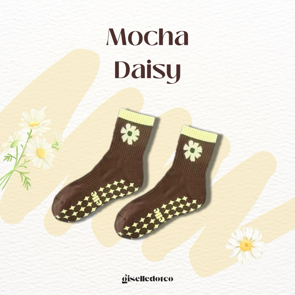Mocha Daisy Gripsocks ถุงเท้ากันลื่น