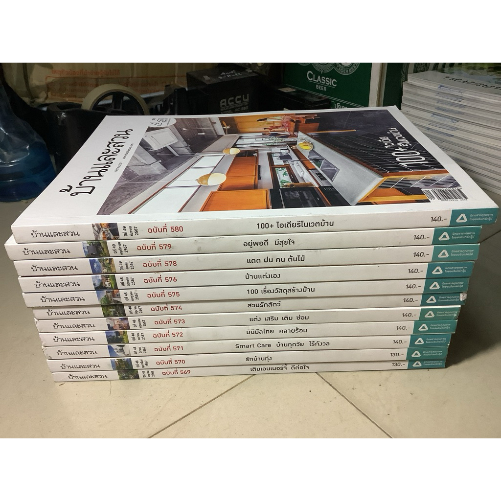 มือ2 หนังสือบ้านและสวน ปี2567 ฉบับที่569-580 ,home & decor,HOUSE&GAEDEN,room รูม,บ้านและตกแต่ง,บ้านน