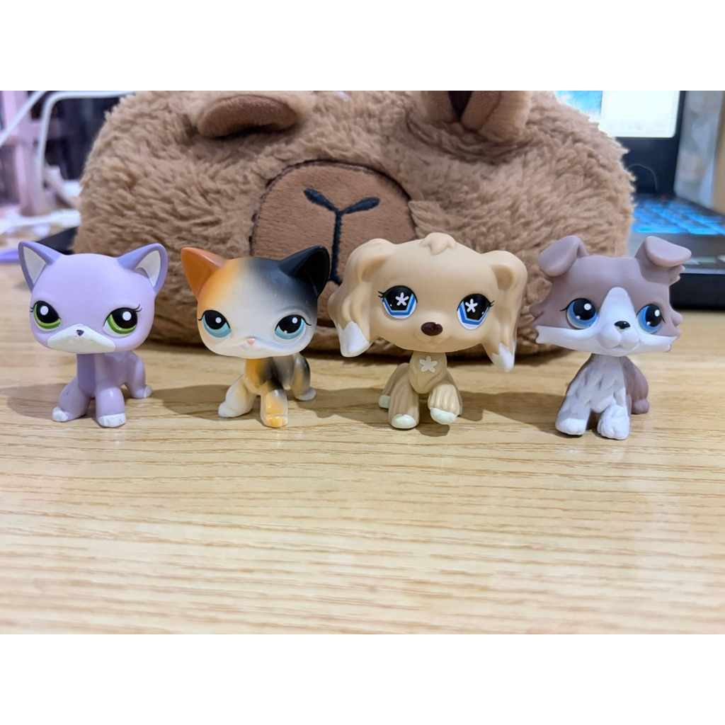 LPS ไม่แท้ แมวม่วง แมวสามสี ค็อกเกอร์เหลือง คอลลี่น้ำตาล