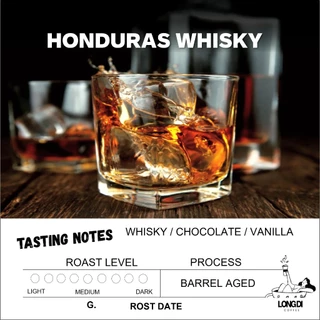 เมล็ดกาแฟคั่วกลาง - อ่อน Honduras Whisky Barrel Aged - Longdi Coffee