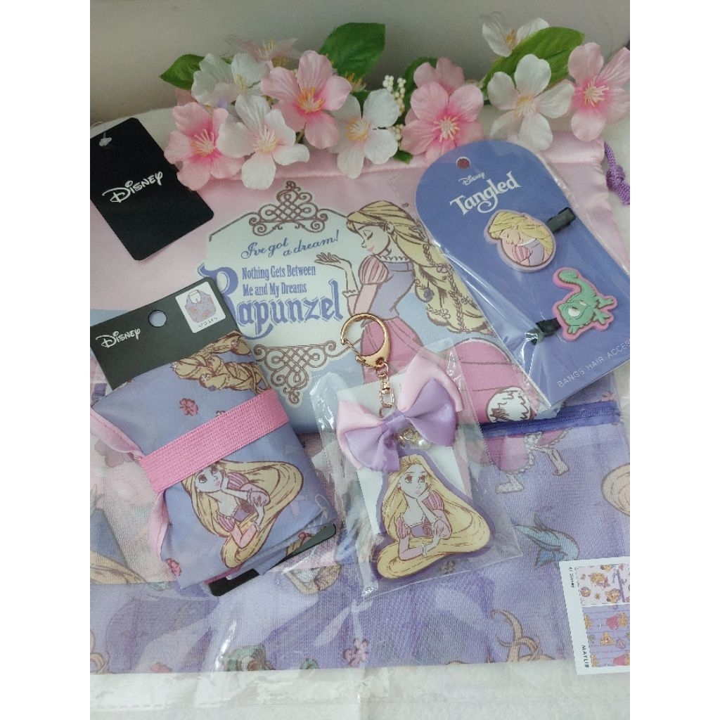 Tangled Rapunzel Disney กระเป๋า พวงกุญแจ กิ๊บจากญี่ปุ่น พร้อมส่งค่ะ ส่วนลดค่าส่ง 10 บาท