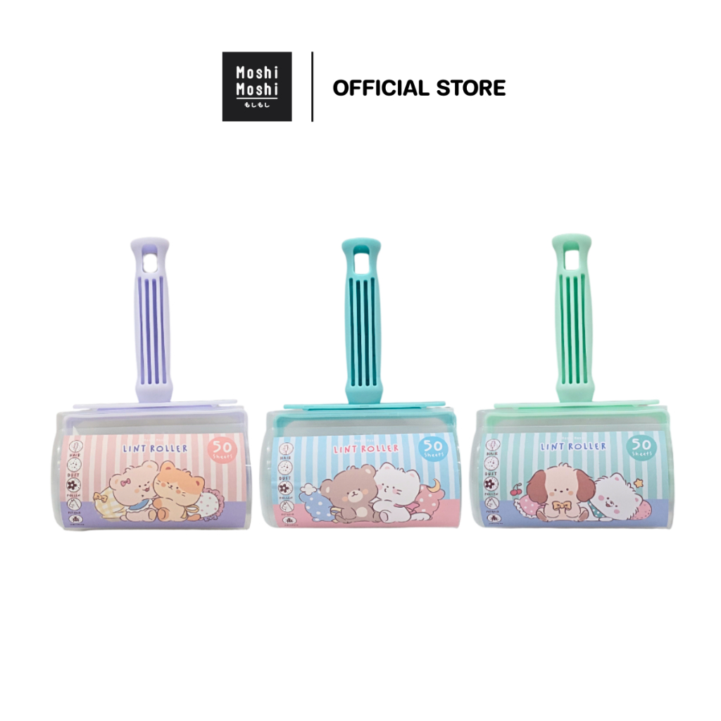 Moshi Moshi ลูกกลิ้งทำความสะอาด ลูกกลิ้งเก็บขน เก็บฝุ่น 50 Sheets รุ่น 8100047676-47681