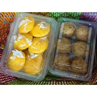 MEE กล่องใส OPS DD-4HA แบบล็อค (100ใบ) บรรจุภัณฑ์เบเกอรี่ ที่ใส่อาหาร กล่องข้าวไม่เป็นไอน้ำ