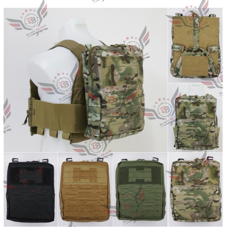 PB01กระเป๋าติดหลังเสื้อเวส สำหรับ FCSK 2.0 ระบบตีนตุ๊กแก (กระเป๋าติดเวส)(Mini Hydration Pack)10BP