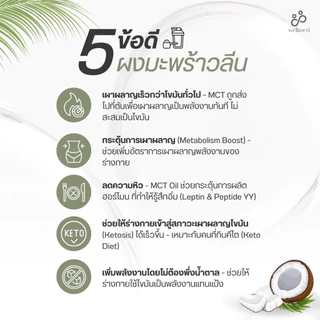 สูตรใหม่💥Mct oil ลดไขมัน เบาหวาน น้ำตาล คลอเรสเตอรอล สำหรับผู้สูงอายุ สกัดจากมะพร้าว 100% wellmed