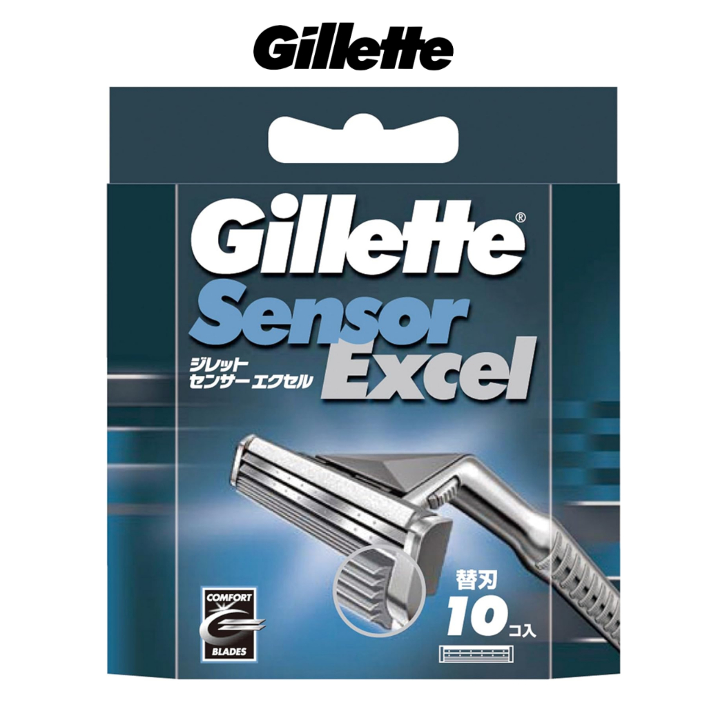 ใบมีดสำรอง Gillette Sensor Excel (10 ใบ) สำหรับผู้ชาย