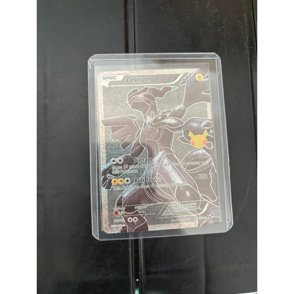 Zekrom 25th Pokemon Card