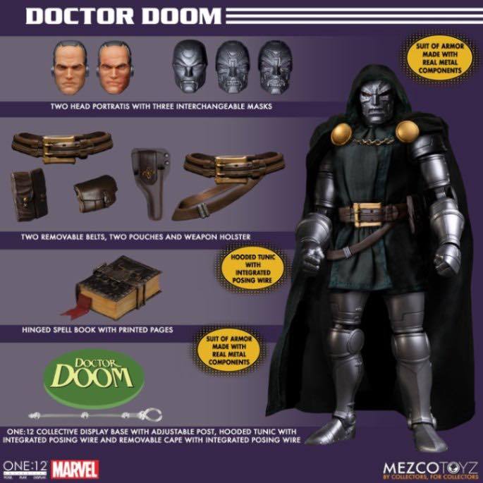 Mezco One:12 Dr.Doom (Reissue with new part)