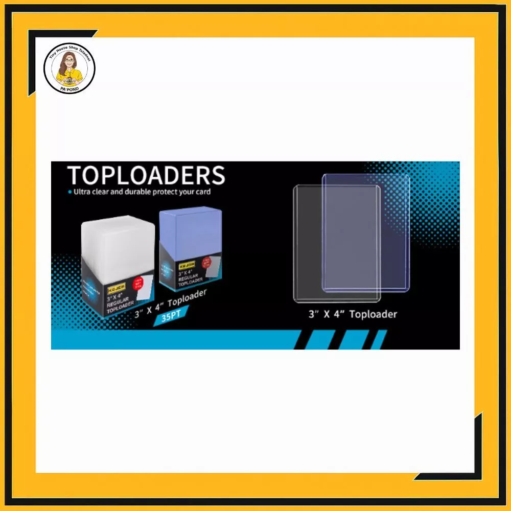Toploader ซองใสแข็ง 3x4 นิ้ว 35PT สำหรับการ์ดสะสม โปเกมอน One piece การ์ดไอดอล PVC ใสพิเศษ กันรอยขีดข่วน 1 กล่อง/25 ชิ้น thumbnail 6