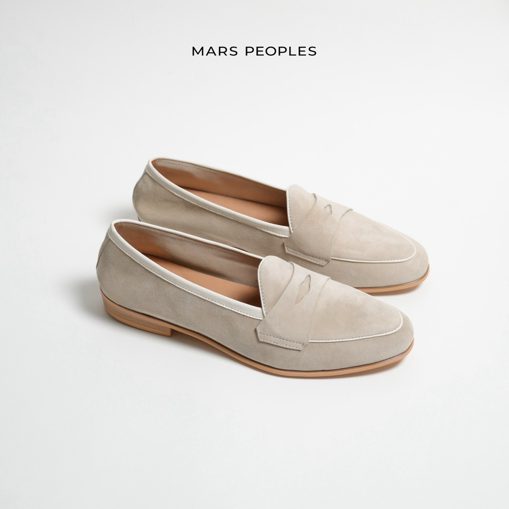 MARS PEOPLES - People Belgian / Light Grey suede