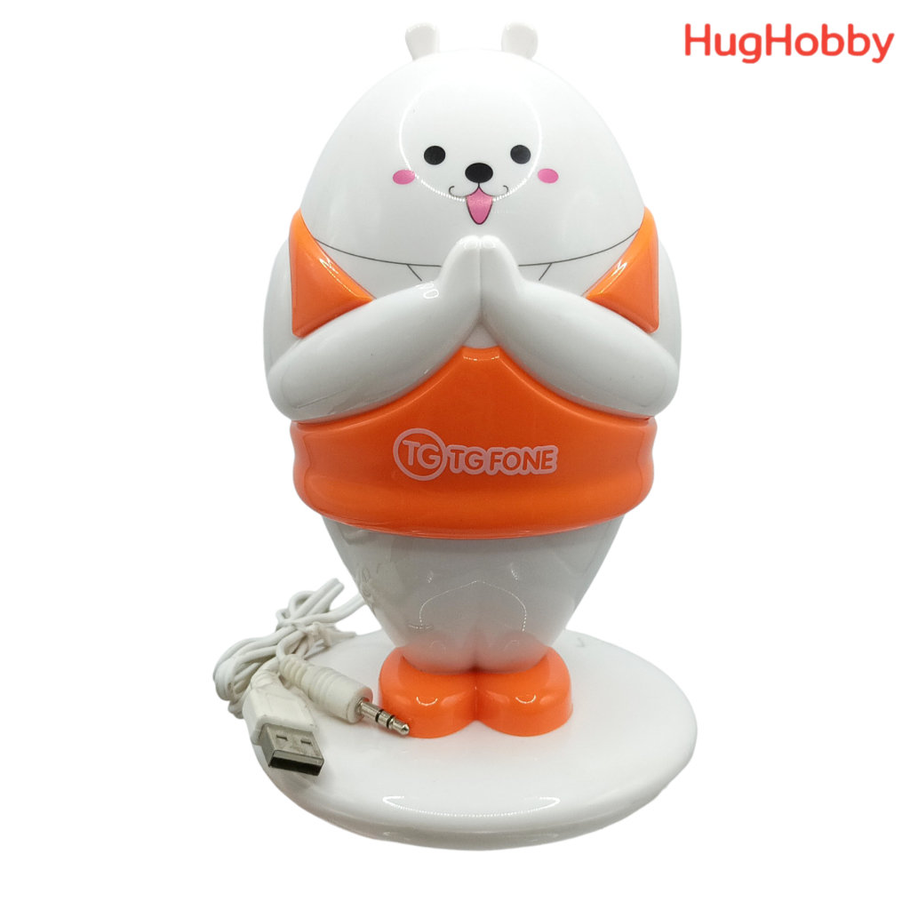 [มือ2] ลำโพงตั้งโต๊ะ (แจ็ค 3.5mm) ของพรีเมียมจากร้าน TG FONE ทีจี โฟน ขนาด 17cm ใช้งานได้ปกติ