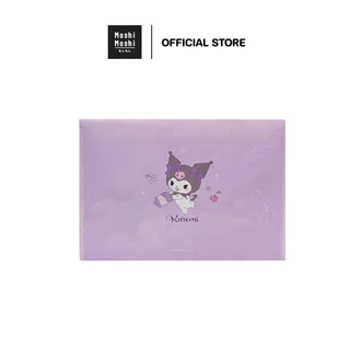 Moshi Moshi แฟ้ม แฟ้มใส่เอกสาร แฟ้มกระดุมขยายก้น A4 ลาย Kuromi ลิขสิทธิ์แท้จากค่าย Sanrio รุ่น 6100007103-7104