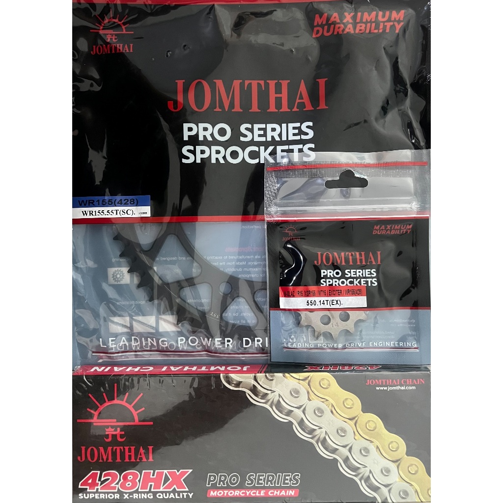 ชุดโซ่สเตอร์ WR155 , YAMAHA WR155R ขนาดโซ่ (428)  PRO SERIES สินค้ามาตรฐาน เกรดส่งออกตราพระอาทิตย์ J