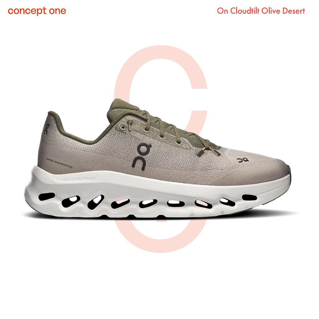 Conceptone On Running Cloudtilt  Olive Desert (M) รองเท้าผ้าใบ
