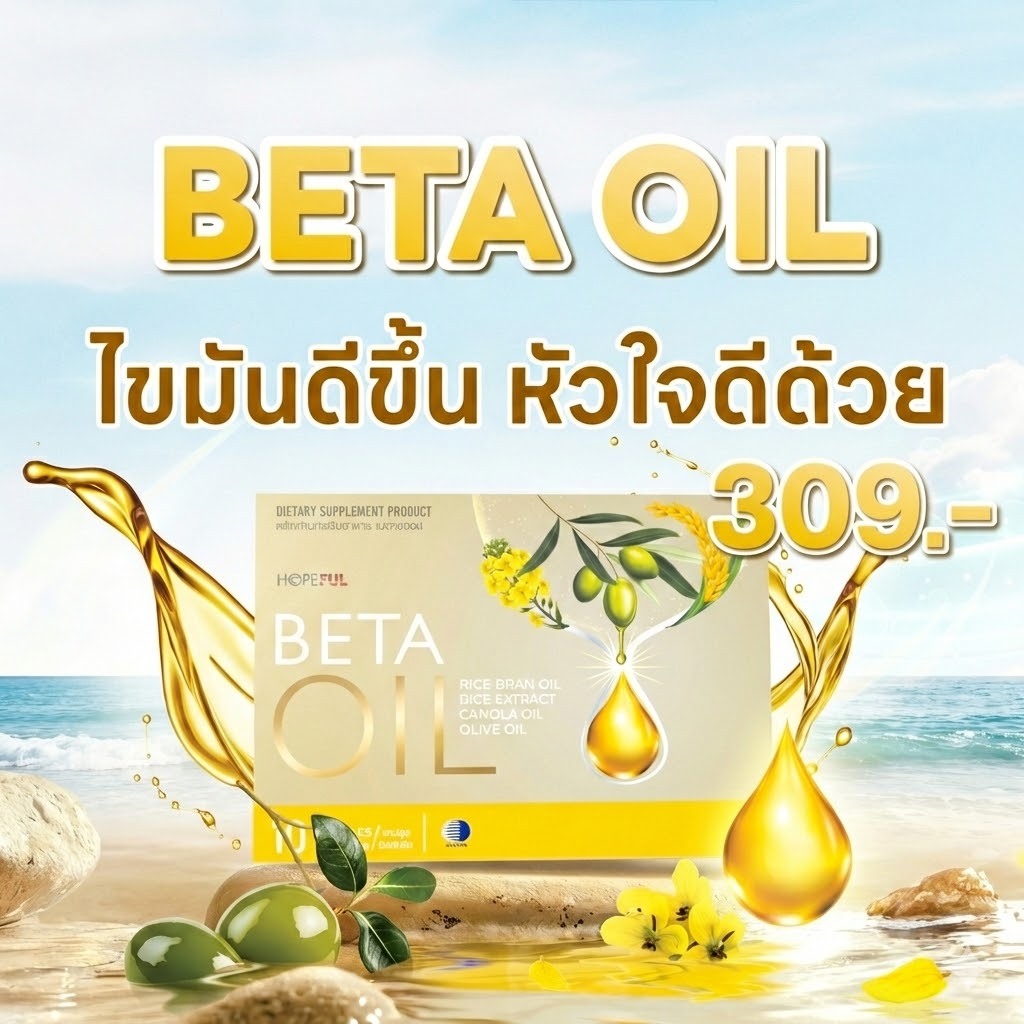 Beta Oil เบต้าออยล์ โปรคุ้ม 10 เม็ด ⭐เสริมสร้างหลอดเลือดและลดไขมันในเลือดสู ⭐ปลอดภัยและมีประสิทธิภาพ