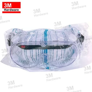 3M 1621 (ของแท้) แว่นตานิรภัย แว่นกันสารเคมี แว่นกันละออง