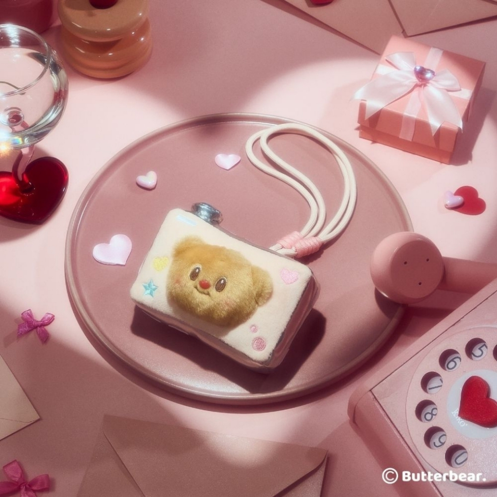 พวงกุญแจเฟรมการ์ดกล้องน้องเนย (Butterbear Plush Camera Frame Card)