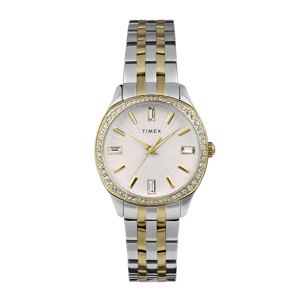 Timex TW2W17700 นาฬิกา นาฬิกาข้อมือ นาฬิกาผู้หญิง สีเงิน/ทอง