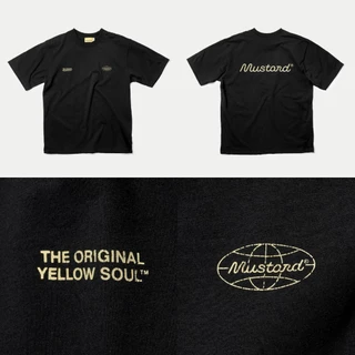 Mustard® Cracked Logo Tee | เสื้อยืดโลโก้ ผ้านุ่มพิเศษ (มีให้เลือก 5 สี)