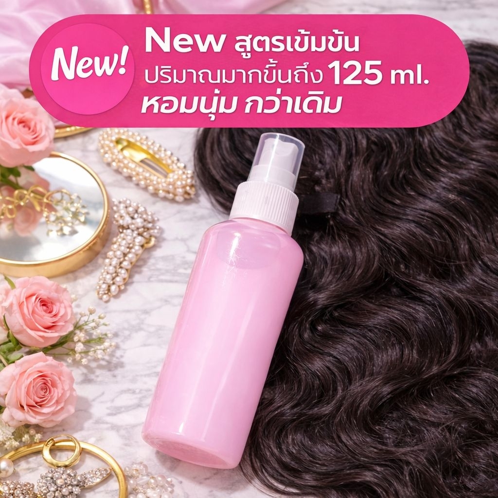มาใหม่ กดตามตัวเลือก ลดทั้งร้าน ลดล้างสต๊อก สเปรย์ฉีดแฮร์พีช ผมนุ่ม ไม่พันกัน  (สเปรย์ชมพูขวดเล็ก 1 ขวด)