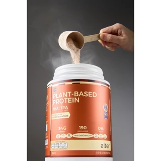 "NEW NO SOY ไม่แต่งสี” 1 tub : Alter Plant-Based Protein Thai tea ชาไทย ขนาด 800g โปรตีนพืช โปรตีน 1กระปุก