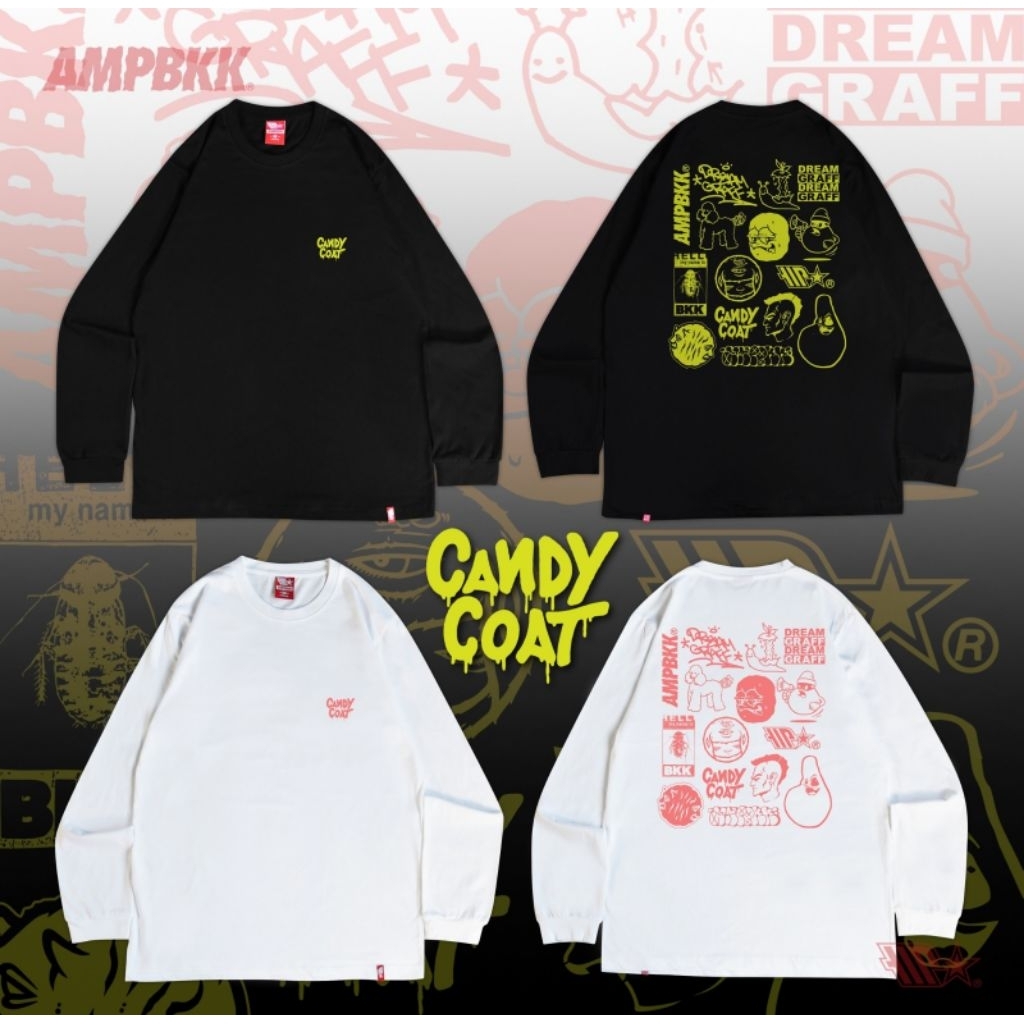 A.M.P. x Dream Graff "CANDY COAT Exhibition" Long Sleve Tee