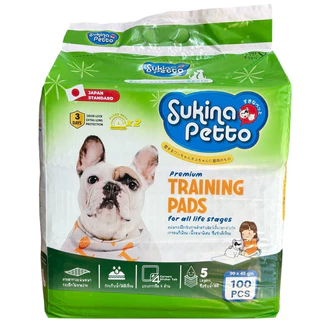 Sukina Petto Training Pad for Dog แผ่นรองซับอย่างหนา แผ่นรองฉี่สุนัขเกรดพรีเมี่ยม