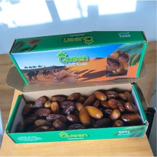 อินทผลัมไร้ก้าน QUEEN [ขายยกลัง 12 กล่อง ขนาด 500 กรัม]