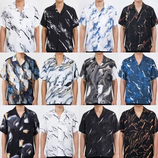 เสื้อเชิ้ตฮาวายรวมลาย ไซส์ M-3XL อก 38-52 นิ้ว ผ้าไหมอิตาลี ผ้านุ่มใส่สบาย (พร้อมส่ง)