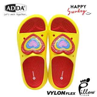 ADDA x HAPPY SUNDAY ลิขสิทธิ์แท้ Pillow Form รองเท้าแตะ สำหรับผู้หญิง รุ่น 5PF08W3 (ไซส์ 4-7)