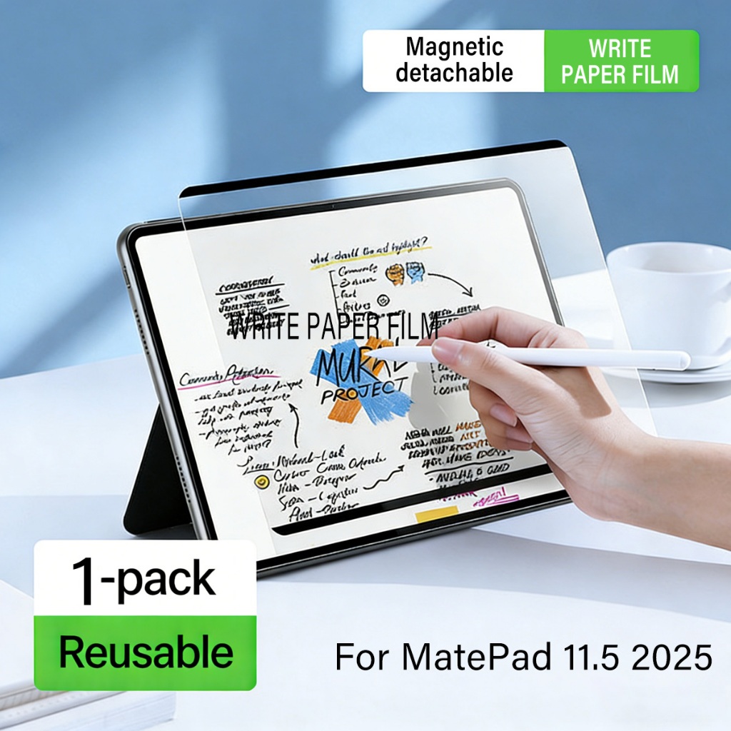 ฟิล์มผิวด้านสำหรับ Huawei matepad SE 11 2024 11.5 2023 Air 11.5S Redmi SE Xiaomi pad 6 proฟิล์มแม่เหล็กที่ถอดออกได้
