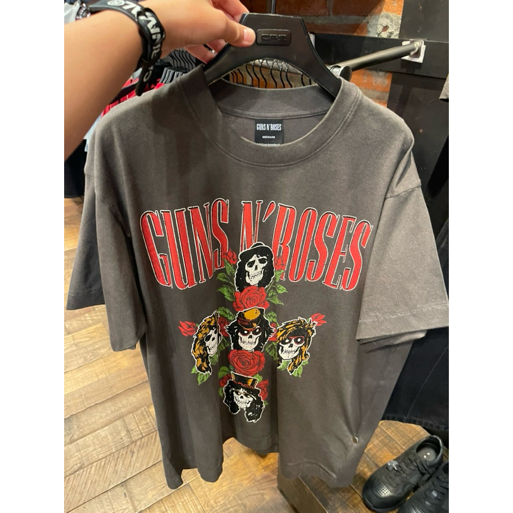 เสื้อยืดวินเทจเสื้อวง CPS GUNS N ROSE พร้อมส่งแท้