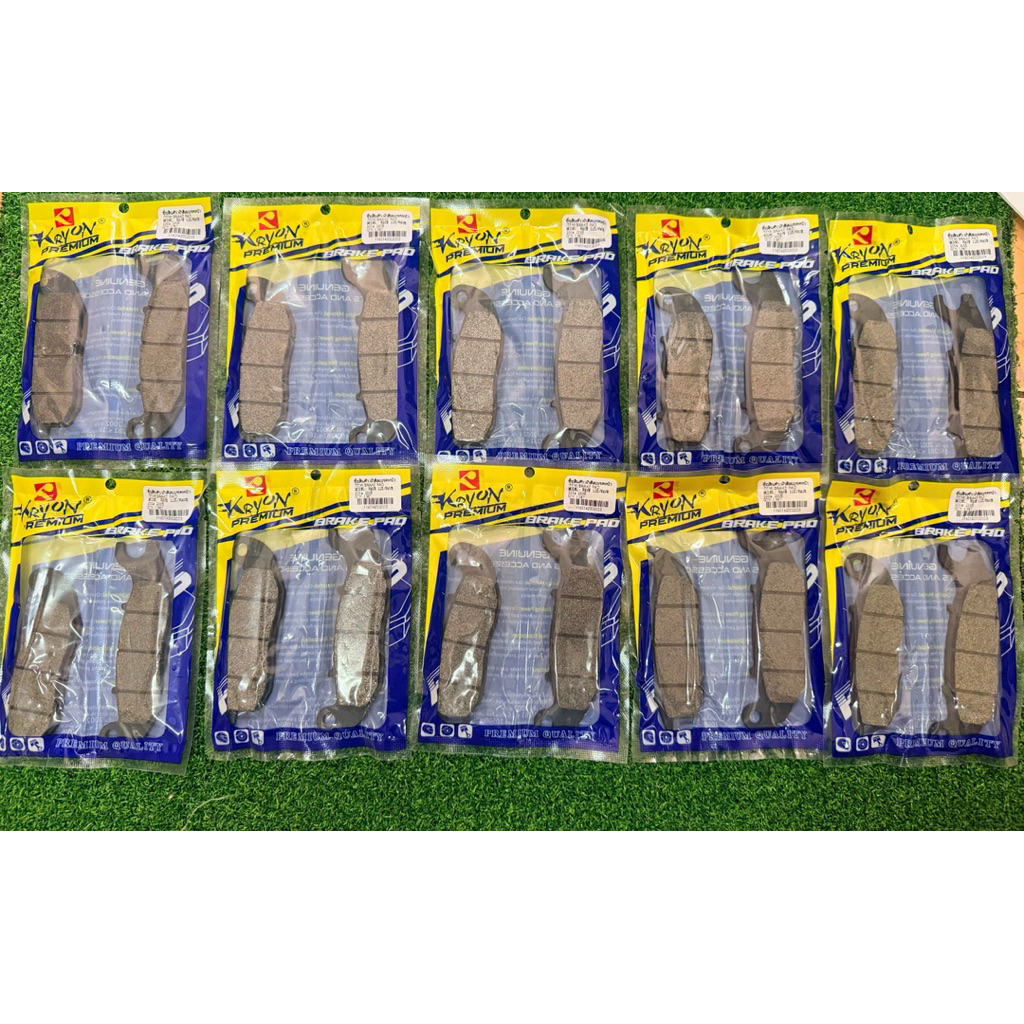 Kevon ผ้าเบรกหน้าคุณภาพสูง สำหรับ WAVE125 Sonic new Spacy125 CM125-1S CBR(R) CBR150R Nice MSX ราคา10 คู่ คุณภาพพรีเมียม ราคาถูก Shopee Lazada