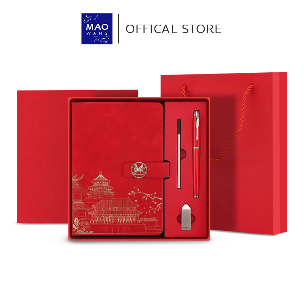 Corporate Gift Set เซตสมุดโน๊ตบุ๊ค ขนาด A5 หนังนิ่ม ชุดของขวัญธุรกิจ พร้อมกล่องหรูหรา