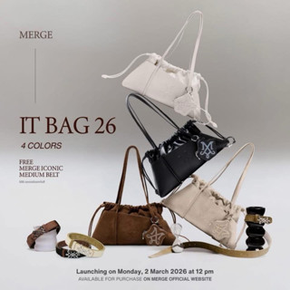 Merge It Bag 26 แถมเข็มขัด (ใช้โค้ด 20-30%) แท้จากแบรนด์