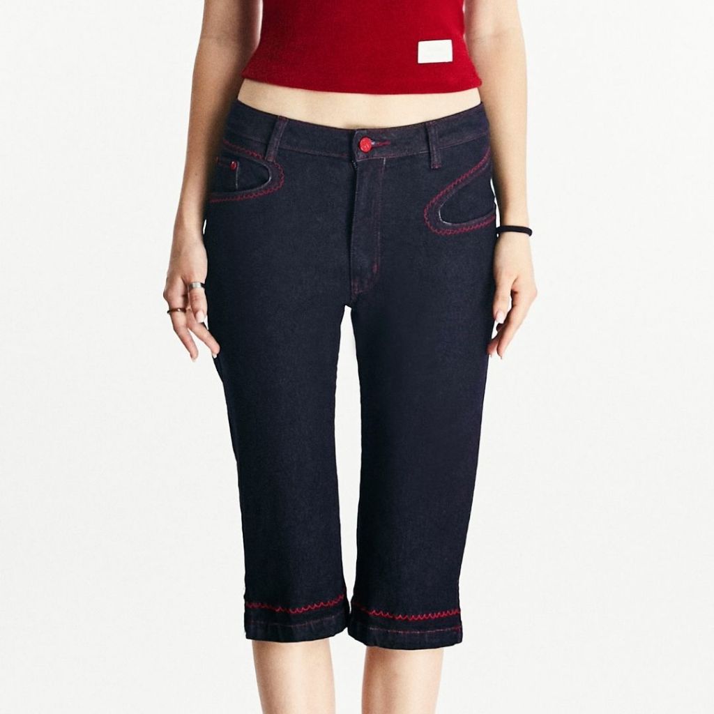 Merge Official – Merge Capri Jeans (พร้อมส่ง) ราคา ถูกที่สุด ดีลบีเคเค แกลเลอรีภาพที่ 5