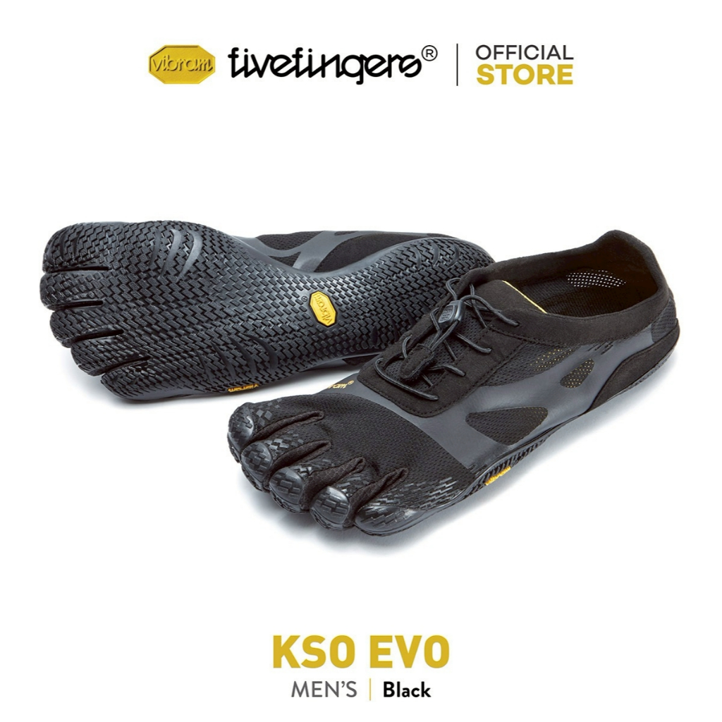 Vibram FiveFingers รุ่น KSO EVO รองเท้าเทรนนิ่ง รุ่นผู้ชาย สี Black