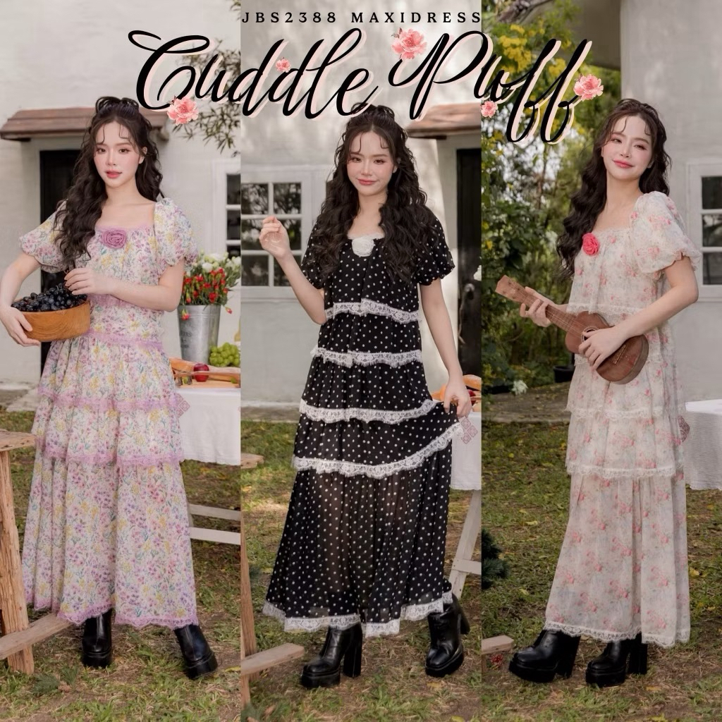 New #JBS2388 Cuddle Puff Maxidress Joobs.studio #joobsไซต์m
