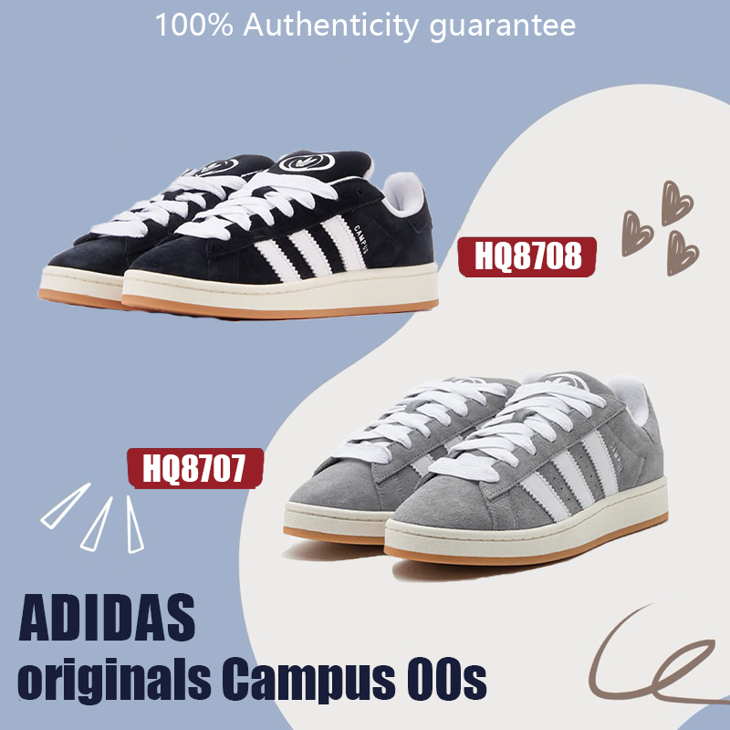 🚚แฟชั่นล่าสุด🚚adidas originals Campus 00s รองเท้าผ้าใบหุ้มส้นต่ำ แบบยูนิเซ็กส์ HQ8708/HQ8707