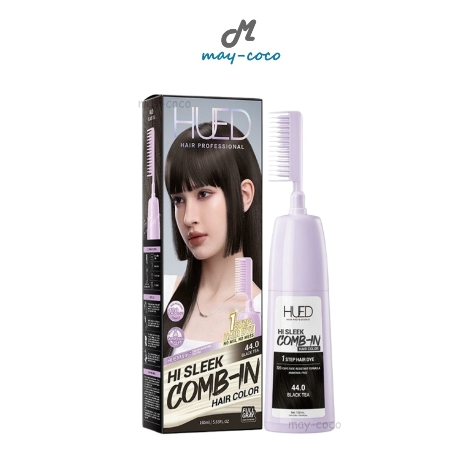 ถูก/แท้/มีไลฟ์ ครีมเปลี่ยนสีผม HUED Hi Sleek Comb-in Hair Color ฮิวด์ ยาย้อมผม ย้อมสีผม เปลี่ยนสีผม สีชัด ติดทน